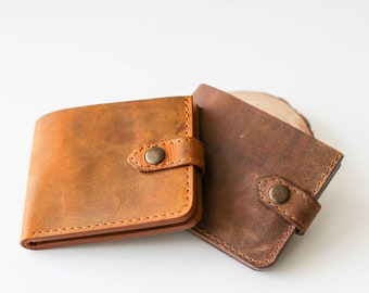 Women's Leather Wallet, Gift for Her,  Bifold Wallet, Brown Leather Wallet, Leather Gift, Men's Wallet