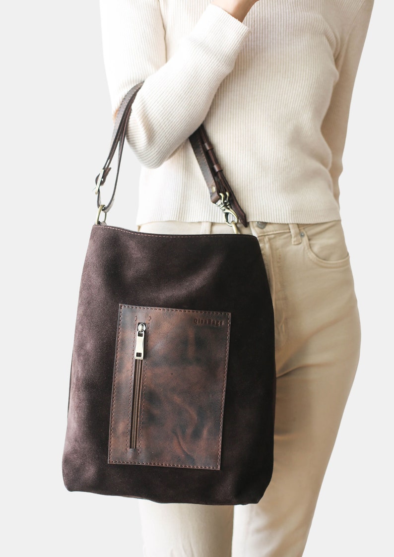 Brown Leather Satchel for work