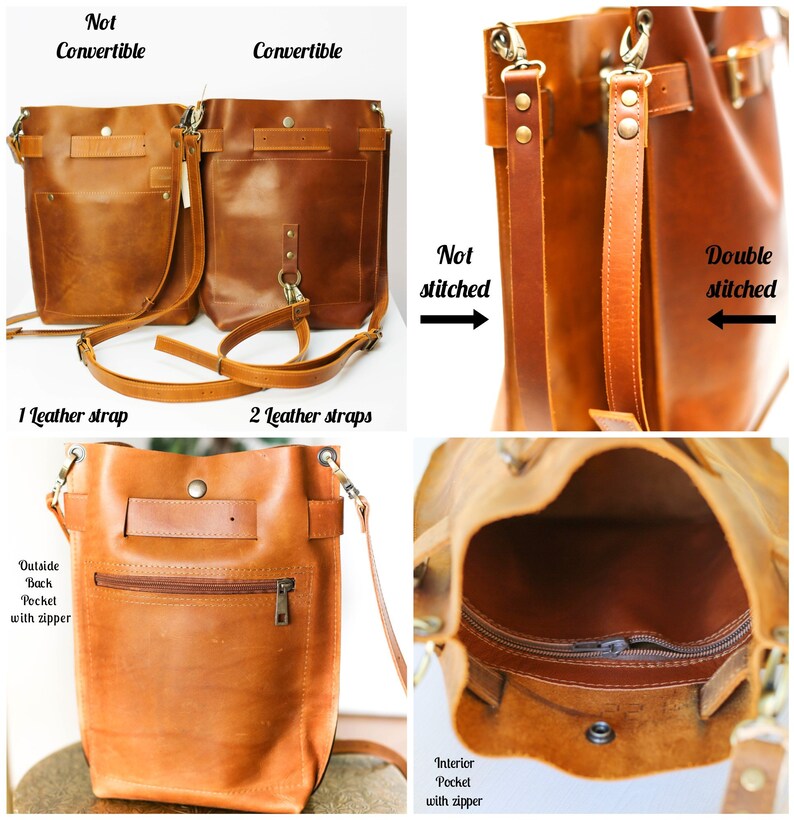 Leather Bag Handbag Leather Crossbody Bag Leather Bucket | Etsy