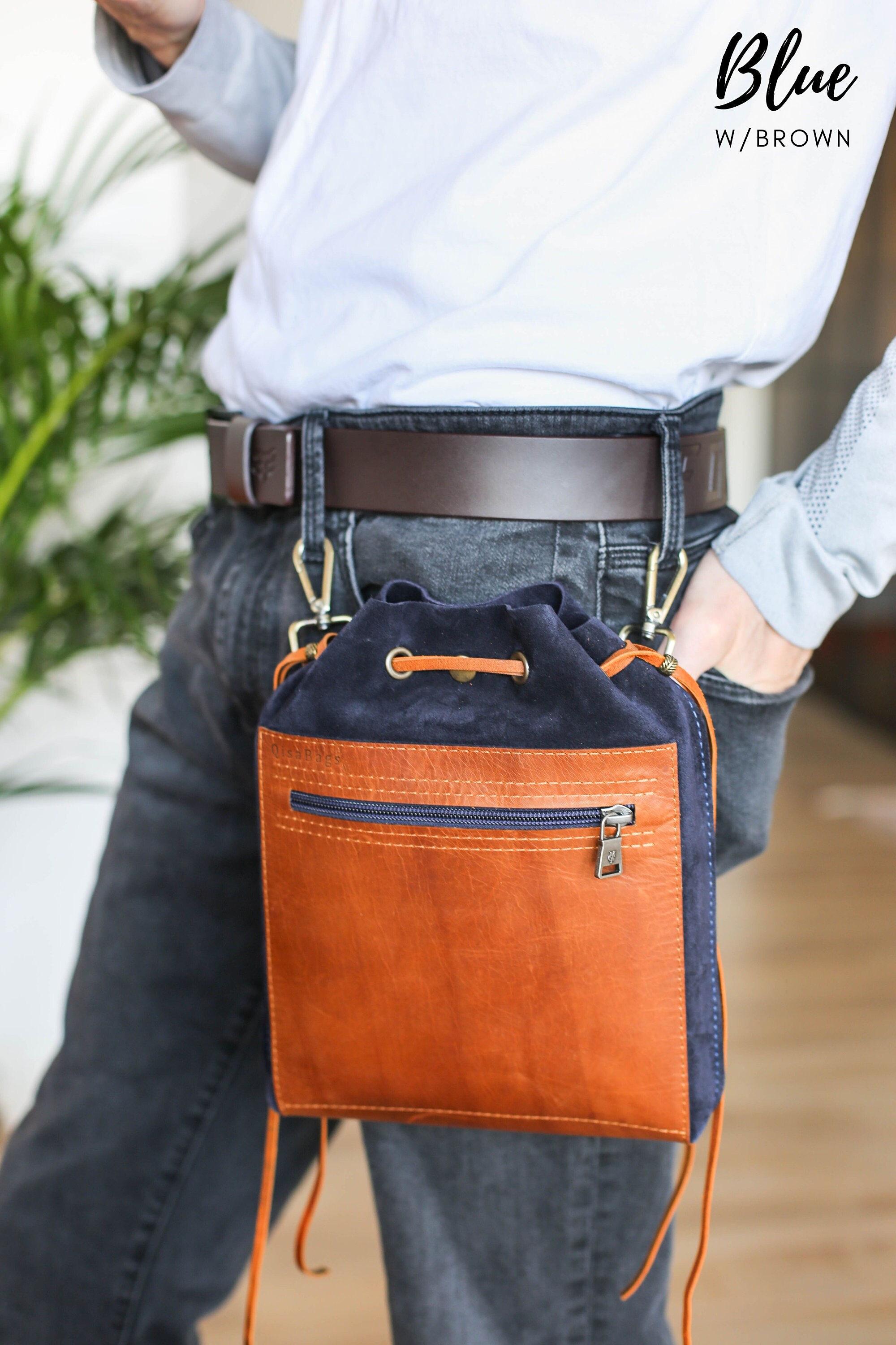 Tasca Per Cellulare Retrò In Vera Pelle, Borsa Ultra-sottile A - Foto 4