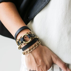 leather wrap bracelet