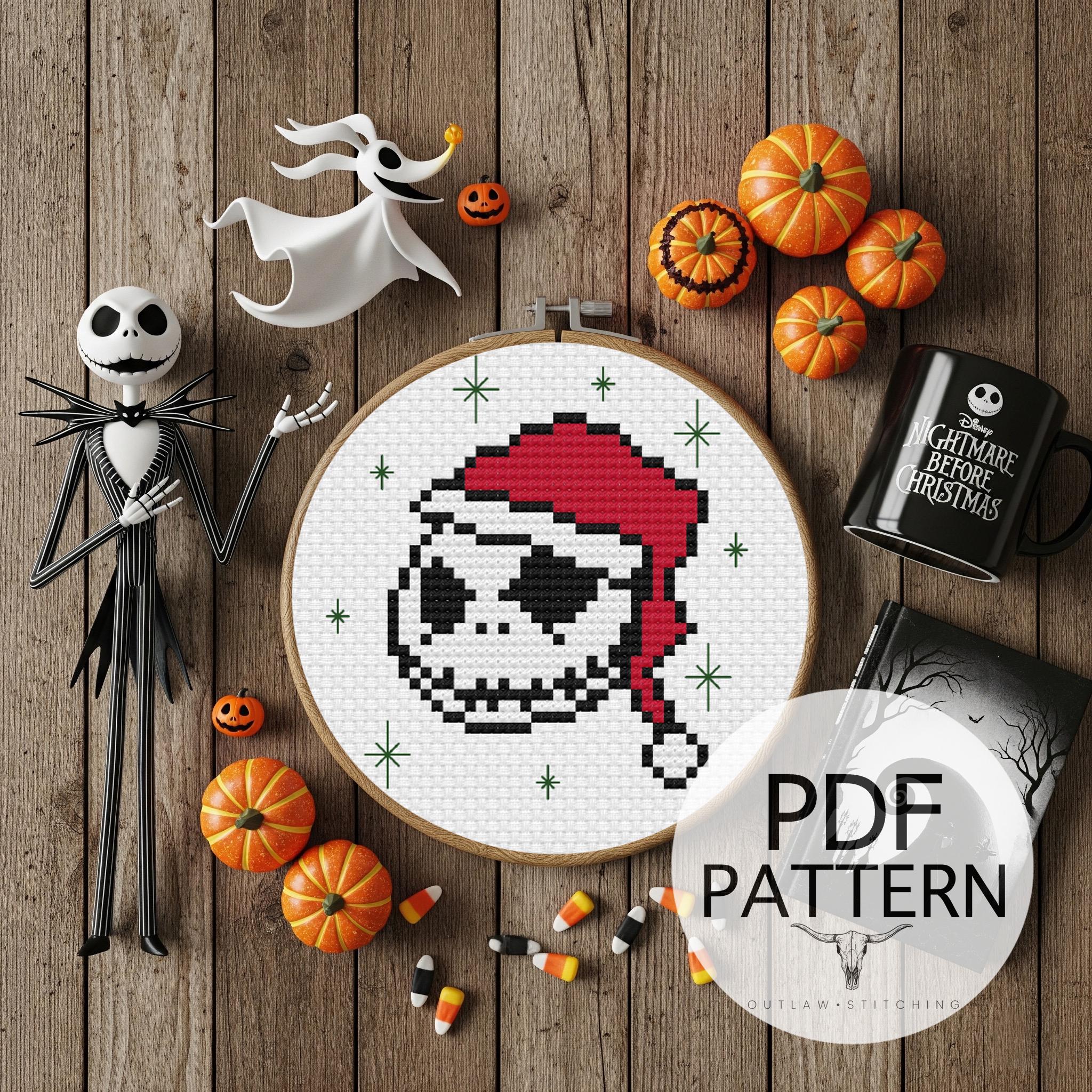 Jack Skeleton Pixel Jack Skellington Perler Beads 2025