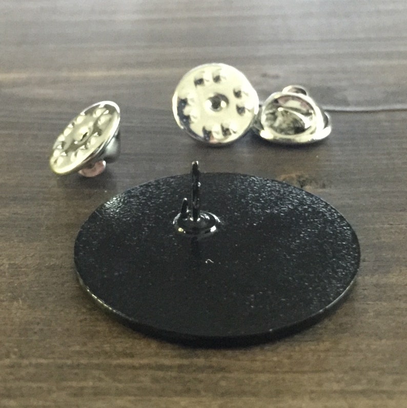Pin Backing Pin Stopper Rubber Metal Gold Silver Black Etsy