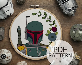 Embroidery PDF Pattern - Full Stitch Guide Embroidery, Fiber Art, Wall Hanging, DIY Stitch, Star Art, Space Art, Stitch Guide, Trilogy