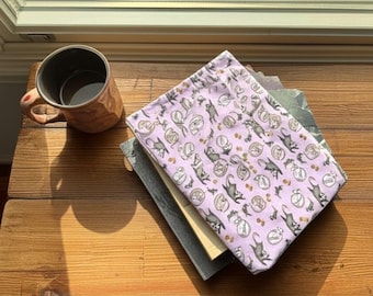 Book Sleeve - SIZE LARGE Booksleeve, Kindle Sleeve, Book Cover, Gameboy Cover, Video Game, Nintendo, iPad, Protector, Sleeve, Bag