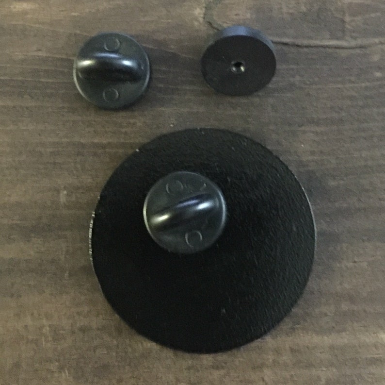 Pin Backing Pin Stopper Rubber Metal Gold Silver Black Etsy