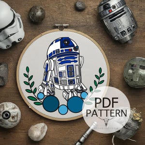 Embroidery Pattern - Full Stitch Guide Embroidery, Fiber Art, Wall Hanging, DIY Stitch, Star Art, Space Art, Stitch Guide, Trilogy