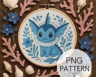 ポケモン刺繍デザイン ポケモンシャワーズ ポケモン刺繍機ファイル