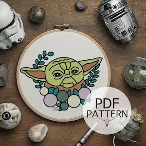 Embroidery Pattern - Full Stitch Guide Embroidery, Fiber Art, Wall Hanging, DIY Stitch, Star Art, Space Art, Stitch Guide, Trilogy