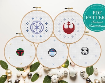 Counted Cross Stitch Pattern Set - Cross Stitch Art, Wall Hanging, DIY Cross Stitch, Fibre Art, Wall Art, Cross Stitch Guide