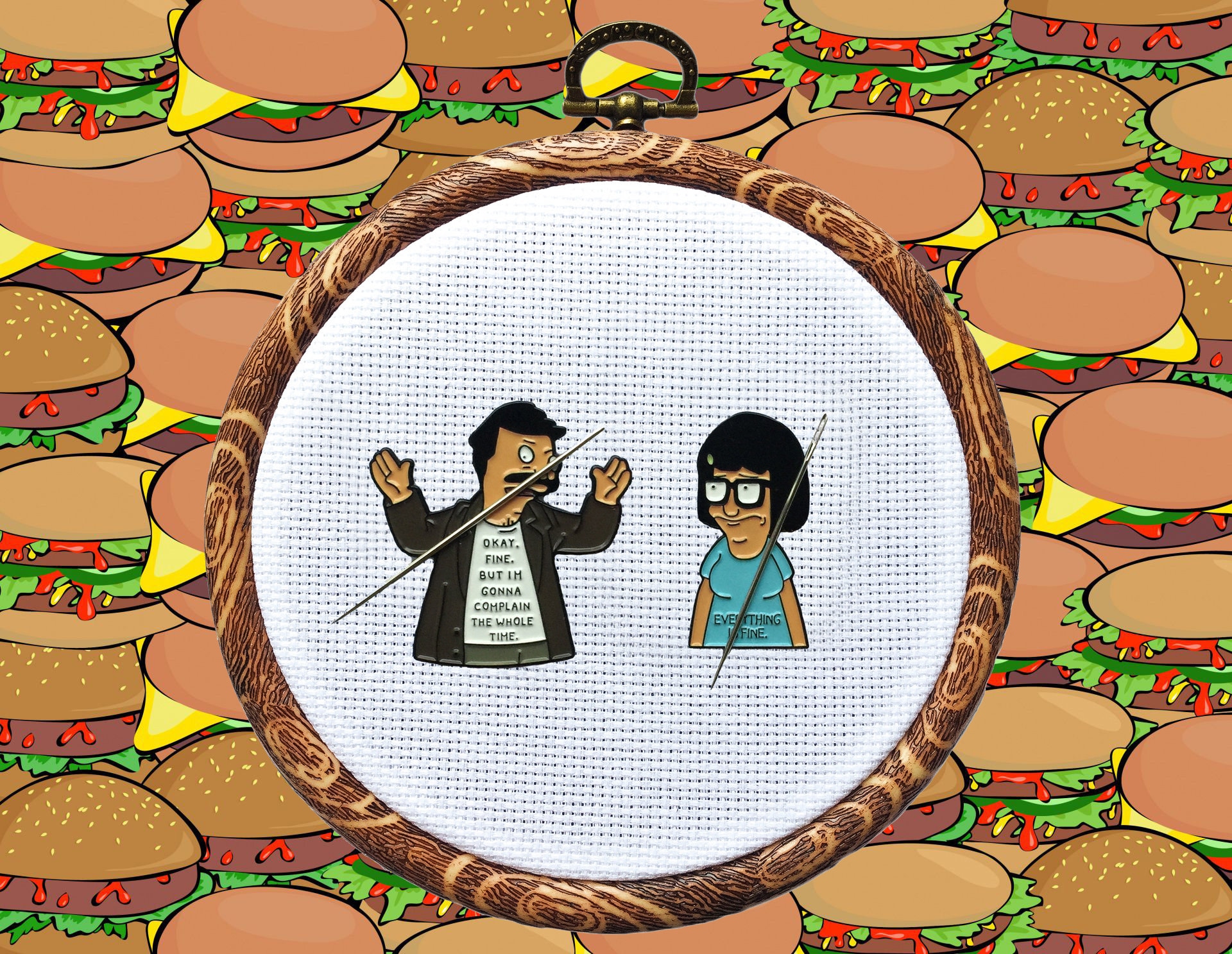 Needleminder - Bobs Burgers, Tina Belcher, Bob Belcher, Magnetic, Nee…