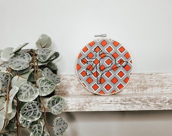 Winnipeg Embroidery Art | Confusion Corner Wall Decor | Manitoba Art | Ready to Hang Unique Hometown Gift | Modern Prairie Decor