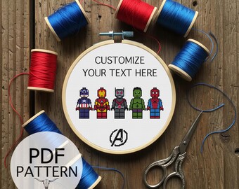 Customizable Counted Cross Stitch Pattern - DIY Wall Art (PDF Digital Pattern)