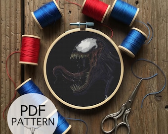 Counted Cross Stitch Pattern - Cross Stitch Art, Wall Hanging, DIY Cross Stitch, Fibre Art, Wall Art, Cross Stitch Guide