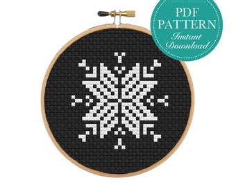 Counted Cross Stitch Pattern - Snowflake