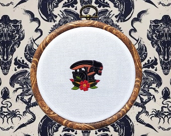 Enamel Needleminder - Enamel Needleminder, Magnetic, Needle Holder, Cross Stitch Tools, Cross Stitch Supplies, Embroidery, Cover Minder