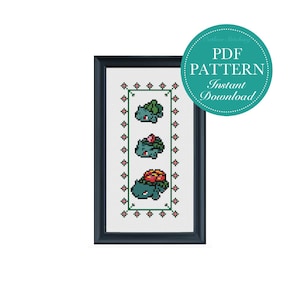 Counted Cross Stitch Pattern - Cross Stitch, Mini Cross Stitch, Bookmark, Cross Stitch Bookmark, Evolution