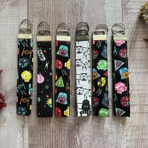 Llavero de pulsera con cordón de algodón cosido a mano de 6", llavero, cordón divertido