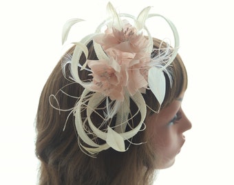 Wedding fascinator, pink wedding fascinator, pink wedding fascinator hat, pink wedding fascinator hat, pink wedding fascinator headband