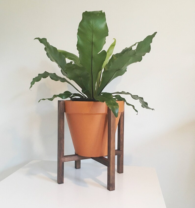 24cm Wooden Pot Plant Stand Plant Holder Timber Wood Retro Etsy Australia