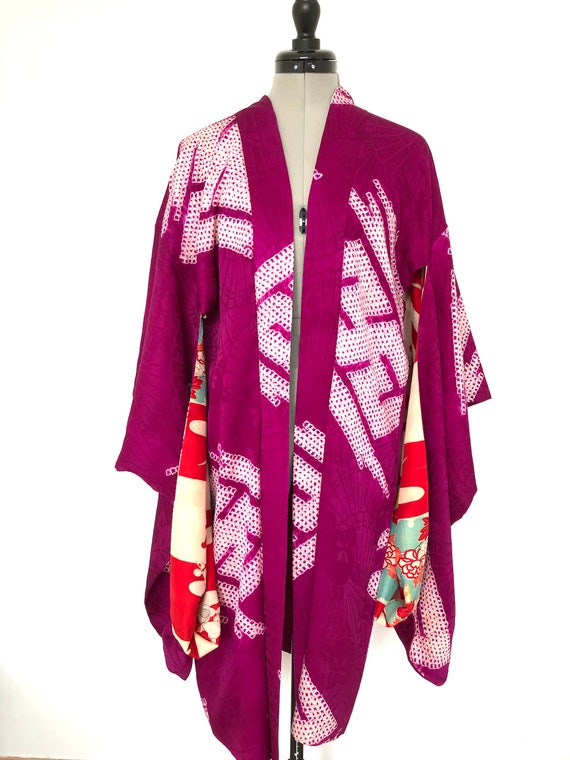 Sayagatta Shibori, c1910-1950s Japanese Kimono Hao