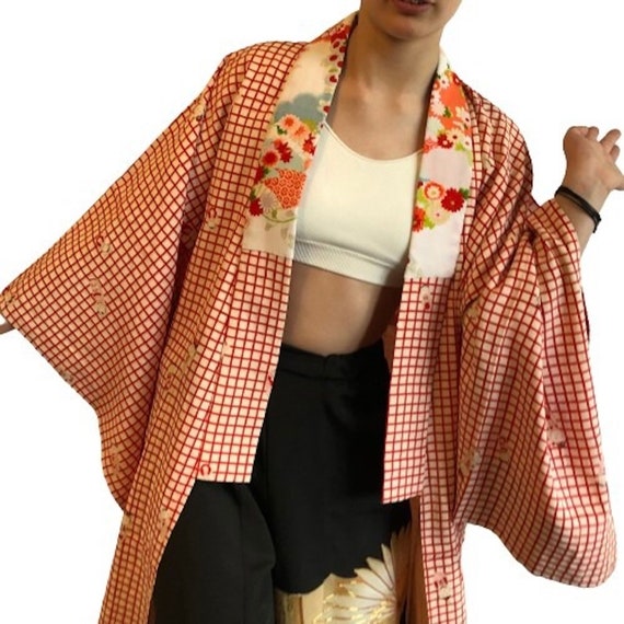 KOKESHI DOLL JUBAN, Vintage Japanese kimono silk,… - image 8