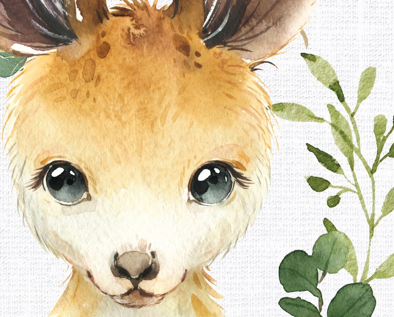 Australian nursery prints baby nursery prints kangaroo Etsy