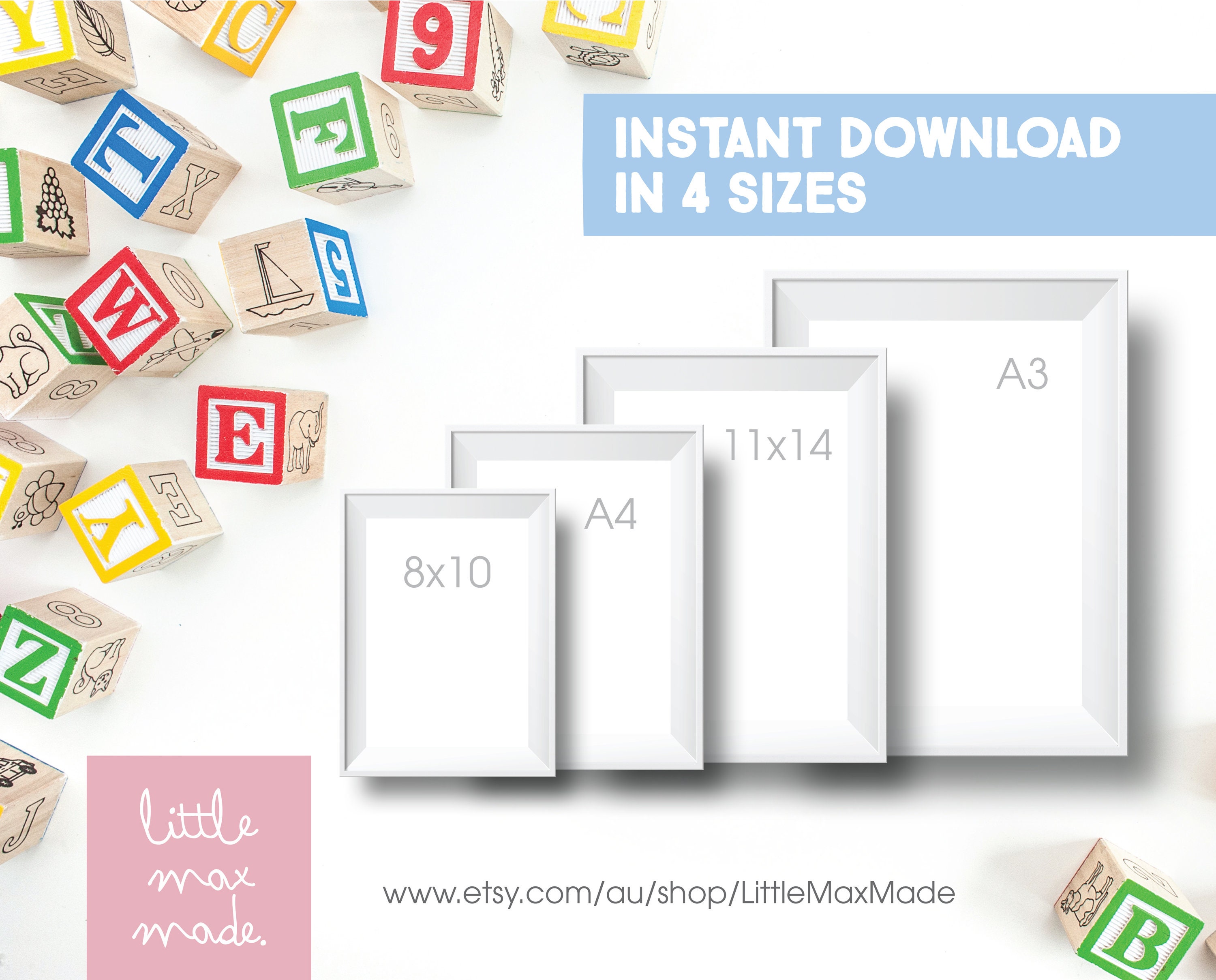 Australian nursery prints baby nursery prints kangaroo Etsy