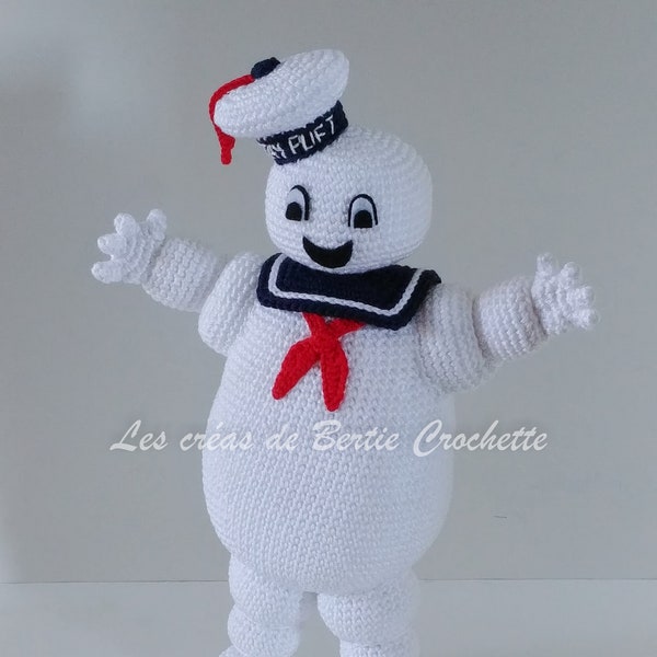 Stay Puft Marshmallow Man Ghostbusters amigurumi