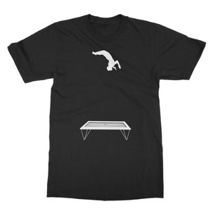 Trampolin klassische Erwachsene T-Shirt gedruckt in UK