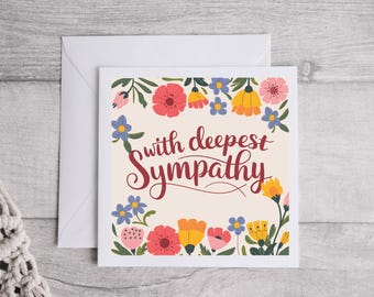 Deepest sympathy card