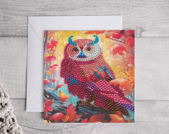 Owls in diamond painting