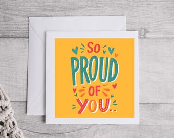 So proud of you card