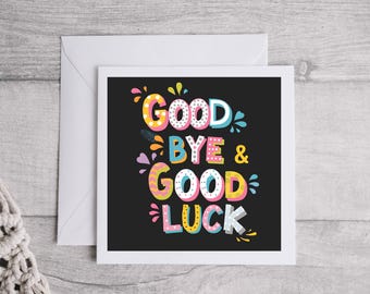Good bye card