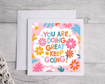 You are doing great card