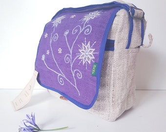 100% Wild Hemp Embroidered 'Shakti' Satchel
