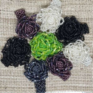 Beaded Rose / Flower Rings, *Handmade in Nepal*
