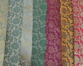 Lokta Paper Handmade in the Himalayas. Tree Free Sustainable-Uses Wrapping Decorative Book binding Decoupage Packaging 80GSM (Lotus Motif)