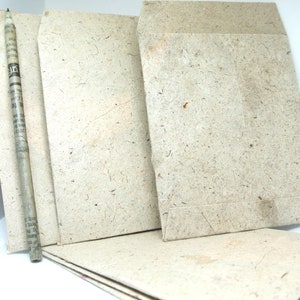 Enveloppen van henneppapier. Set van 5 .