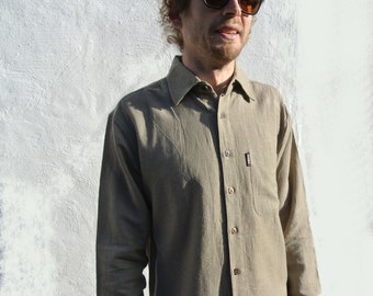 Hemp and Organic Cotton Men's Shirt in Sand Dollar - Everyday wear