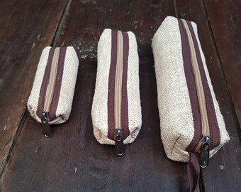 Wild Nepali Hemp Cases/Pouches; Three Sizes in One