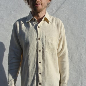 Men&#39;s Hemp Ivory Shirt