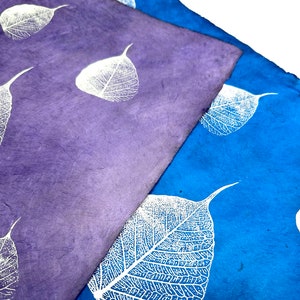 Lokta-papier handgemaakt in de Himalaya. Boomvrij en duurzaam: gebruik; Verpakking/Decoratief/Boekbinden/Decoupage 60-80 gsm (bodhiblad)