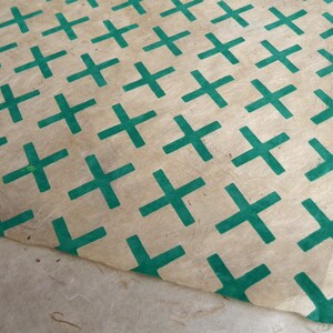 Lokta Paper Handmade in the Himalayas. Tree Free & Sustainable Uses Wrapping/Book binding/Decoupage 60GSM Crosses image 4