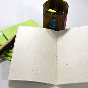 Handbound Lokta Notebook. Tree-Free Paper . 5'' x 7'' 64 pages image 4