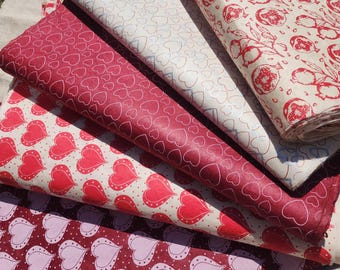 Lokta Paper Bundle - 5 Large Sheets 75 x50cm -  My Heart Beats Silk Screen Collection