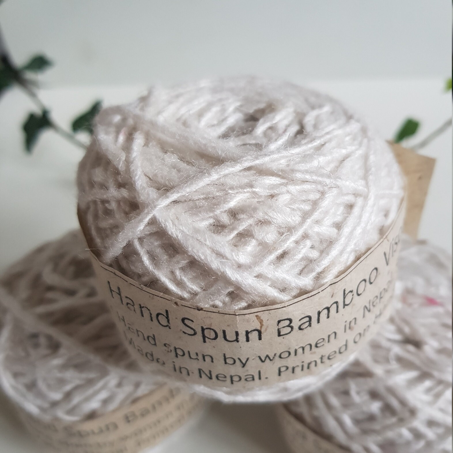 Bamboo Viscose Yarn Hand Spun in Nepal. 50m/50 Grams. Etsy UK