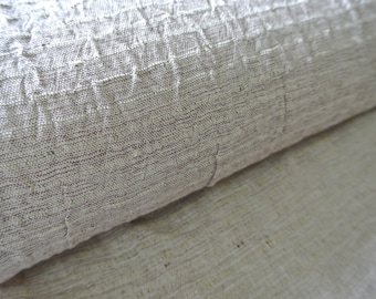 Handwoven Nettle, Bamboo & Organic Cotton Fabric. 210GSM