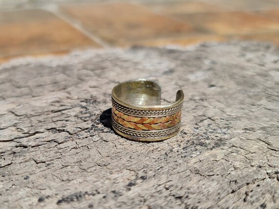 Mixed Metal Ring for Men Handmade in Nepal Etsy