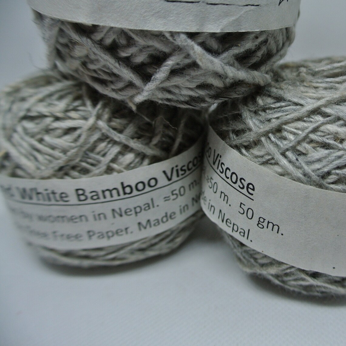 Bamboo Viscose Yarn Hand Spun in Nepal. 50m/50 Grams. Etsy UK
